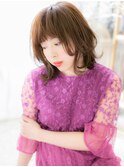 *mod's越谷*斜めバングの外ハネMIXボブa