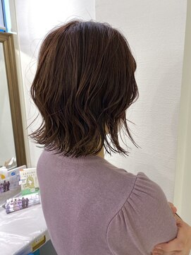 ロンドアベニール 北千住(Lond avenir) 前下がりボブ☆ピンクブラウン　西田大樹