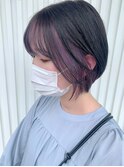 ダークグレー×ホワイトラベンダーインナー