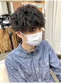 王道マッシュ ゆるめツイスパ ツーブロック
