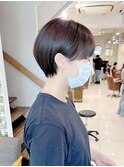 コンパクトマッシュバングショートカット　アッシュ【近藤】横浜