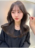 大人可愛い韓国ヘア 似合わせ顔まわりカット 小顔ヘア