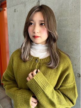 ヘアーデザイン アルエ(HAIR×design ARUE) グレージュ×インナーホワイト