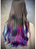 資生堂カラーミューズ/グラデーションカラー/ロングヘア/池袋