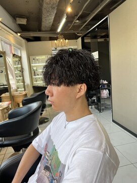 アイズ 海老名(AIZU) 波巻きツイストスパイラルパーマ メンズカット シャドウパーマ