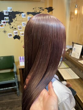 ヘアーデザイン ディードット(Hair design D.) 柔らかピンクグレージュ