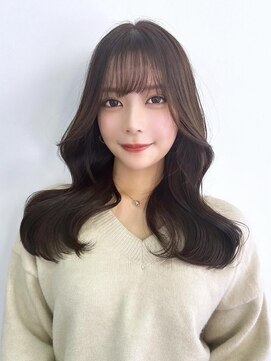 ハピネス 梅田茶屋町店(HAPPINESS) 韓国ヘアレイヤーカットブリーチなしダブルカラーグレージュ