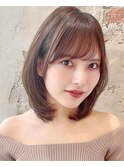 30.40.50.60代幅広く人気★大人可愛いひし形ヘア★艶カラー★