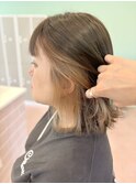 ベージュ×インナーカラー