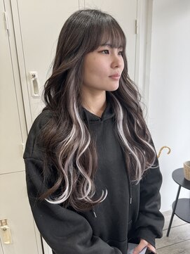 ロメオ 京橋(ROMEO) イヤリングカラー◯エクステ◯ホワイトグレー