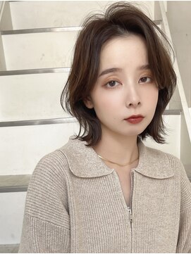 メルバイグラフ 梅田(mel by GRAFF) くびれボブ/レイヤーボブ/シースルーバング/透明感