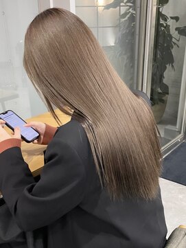 フラム 渋谷(flamme) ○ハーフブリーチでつくるベージュ