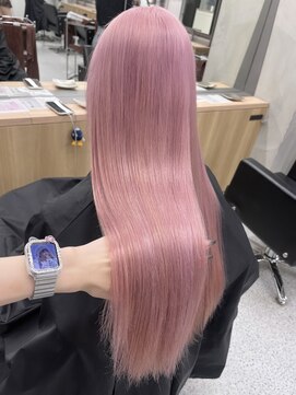 ペレ 渋谷(PELE) ホワイトグレージュ/デジタルパーマ/チェリーブラウン/渋谷