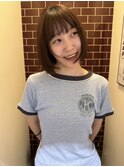 切りっぱなしボブ