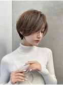 ミニウルフレイヤーカット顔周りカット前髪カットショート/大宮