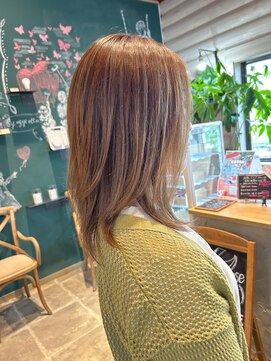 クレエ ヘアー デザイン(creer hair design) ナチュラル抜け感×空気感レイヤー★ハイライトベージュ