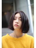 透明感カラー×ボブ