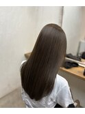 透明感◎秋オリーブグレージュメテオ髪質改善