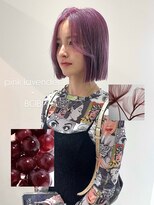 ヨーロ(yolo)&nbsp;ピンクラベンダー×切りっぱなしボブ