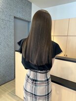 アールヘアーデザイン 藤が丘(r hair design)&nbsp;サラツヤロングベージュカラーブリーチしない透明感カラー