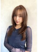 セミロングレイヤーカット