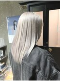 ブリーチ&ダブルカラーホワイトベージュ下赤塚髪質改善