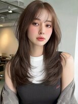 クイーン バイ ノイズ 西院(QUEEN by noism)&nbsp;ナチュラルレイヤートレンドカラー韓国風シースルーバング