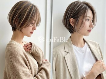 デュファブル 千葉(duFaBle)の写真/気になる白髪をデザインに！白髪ぼかしハイライトで新たな自分を発見♪［千葉/ハイライト/白髪ぼかし］