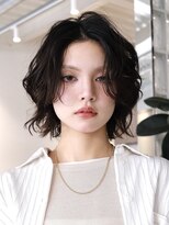 テクネ 天神大名(techne)&nbsp;天神大名顔周りレイヤーカットミディアムボブタッセルボブパーマ