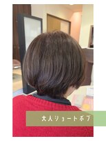 ヘアーパレス フタバ(Hair palace FUTABA)&nbsp;丸みが可愛い王道シルエット！上品な大人ショートボブ(K)