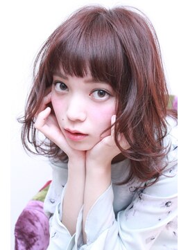 ルーブル(Louvre) 【Louvre】ショートバング/ピンクカラー/大人ボブ/小顔ヘア