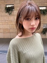 シー バイ ロンド 新宿(Sea by Lond)&nbsp;【藤原三知代】外ハネ耳かけアッシュブラウン