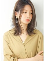 ルエ(rue)&nbsp;小顔外ハネボブネオウルフアッシュブラウンホワイトグレージュ