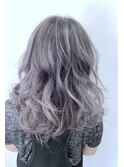 ラベンダーアッシュ・バレイヤージュ豊見城ブリーチカラー♪