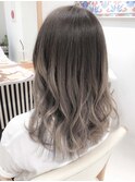 夏ヘア原宿　アッシュグラデーションカラー ブリーチWカラー