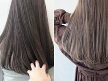 Overlay自由が丘の自然にかけられる縮毛矯正、施術例