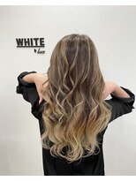アンダーバーホワイト 西宮店(_WHITE) 白髪も染まる　バレイヤージュカラー　デザインカラー
