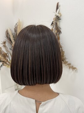 ドロップ ミニボブ×超音波トリートメント