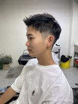 メリケンバーバーショップ フクオカ(MERICAN BARBERSHOP FUK)&nbsp;かきあげメンズナチュラルフェード