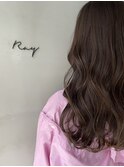 『Ray Kyoto』大人可愛いラベンダーアッシュブラウンロング