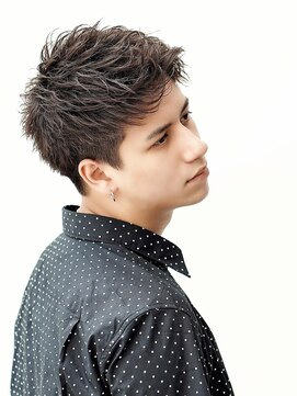 アルファ 新宿(alpha) サーフカール/ 刈り上げセンターパート/ブルーブラック[新宿駅]