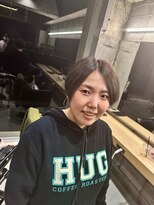 十角髪&nbsp;前下がりショートボブ