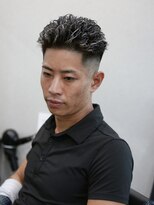 スラッシュ(SLASH)&nbsp;メンズパーマ/ハイライト/短髪/フェードカット/ツイスト