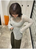 ミニウルフホワイトグレージュレイヤーカット大人ショート美髪