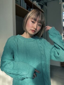 エルム 原宿 表参道(yelm) ★くびレイヤーエモージュイメチェンハッシュカットフルバング