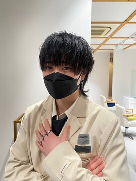 コト 福井大和田店(coto) メンズウルフカット レイヤーカット 福井美容室