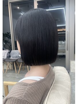 サンド 鹿児島中央(sand) @ayumi_sand ボブ　縮毛矯正　髪質改善ストレート