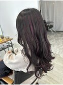 パープルのハイライトとグレーブラック