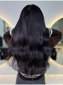 ラベンダーグレー×シールエクステ80枚