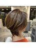 人気No.1【オーガニックカラー(白髪染対応)】+カット+3stepTr  ￥17,050→